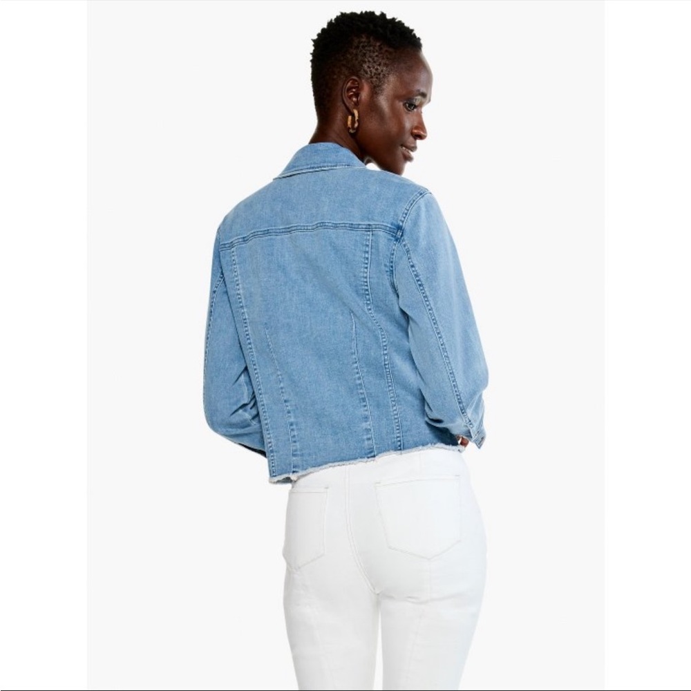NWT NIC+ ZOE Super Stretch Denim Jacket Petite Medium - 91% Cotton - Picture 3 of 5